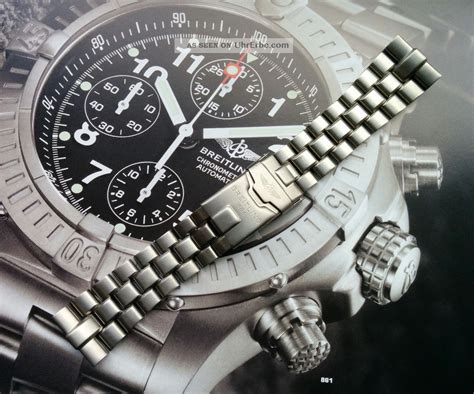 ORIGINAL BREITLING 22 mm TITAN Band 880E Avenger 